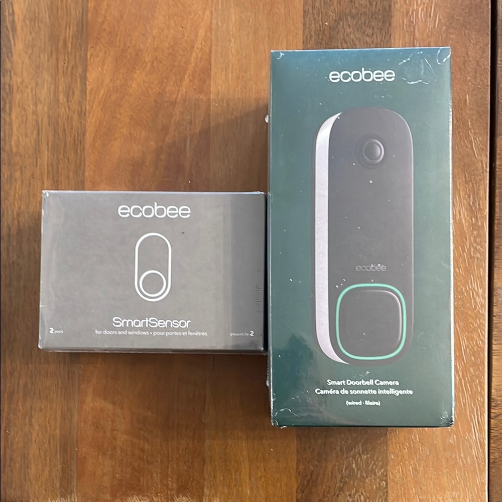 Ecobee Smart Doorbell Camera and SmartSensor Set